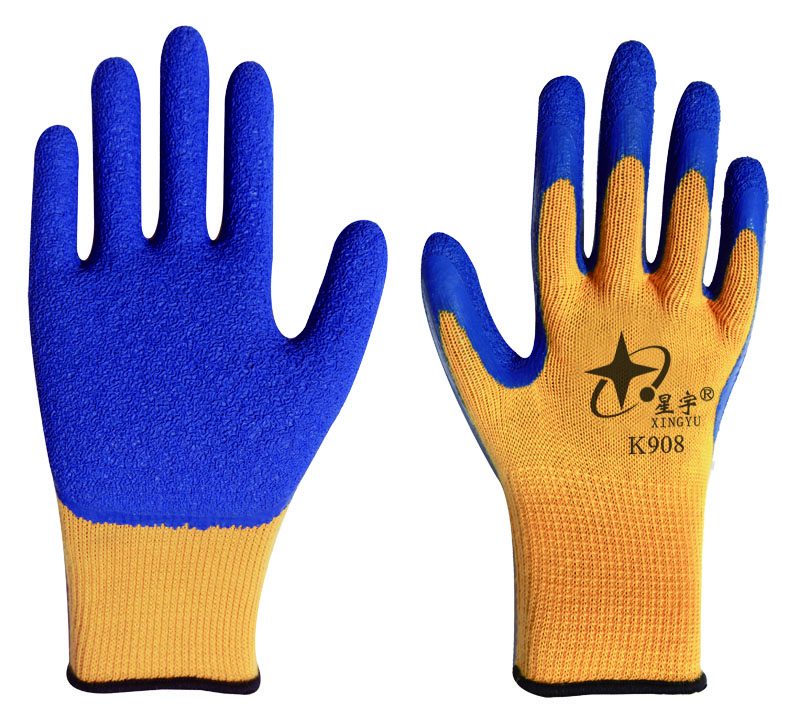 k908 芳纶隔热耐高温乳胶手套